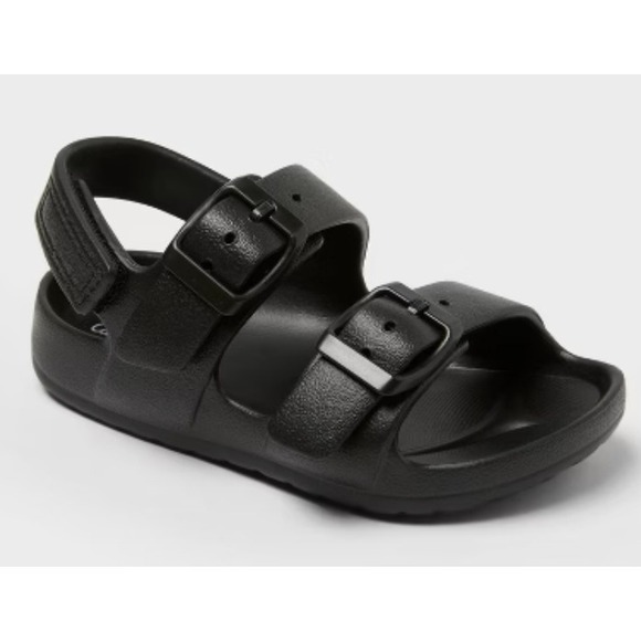 Cat & Jack Other - Cat & Jack Orion Sandals Toddler Boys 10‎ Black Double Strap NWT
